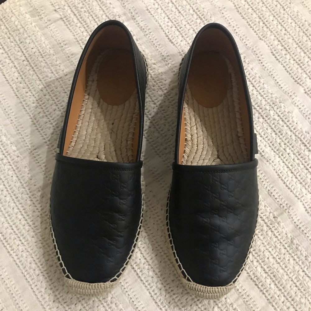 Gucci Microguccissima Leather Espadrille